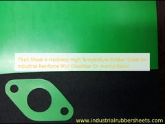 75±5 Shore A Hardness High Temperature Rubber Sheet for Industrial Reinforcement 1PLY 유리섬유 또는 아라미드 직물
