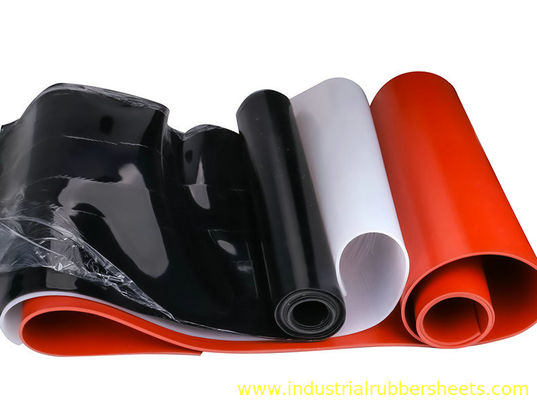 Red , Black , Translucent Color Temperature Resistant Silicone Rubber Sheet Soft