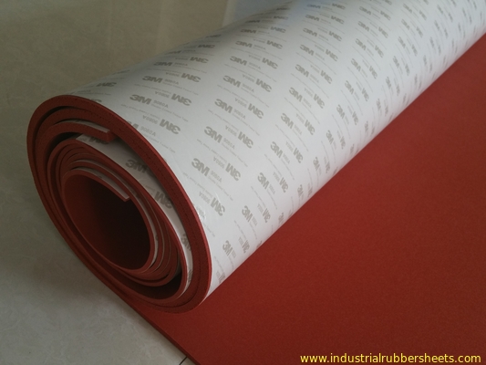 High Heat Silicone Sponge Sheet 1-50mm Thick with 3M Adhesive