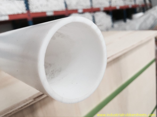산업 급료 백색은 PTFE 관/100% 처녀 PTFE 관 매끄러운 표면을 주조했습니다
