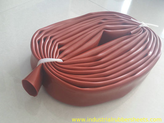 Red Translucent Silicone Sleeve Silicone Tube Extrusion For Corona Roller Maximum 2m length