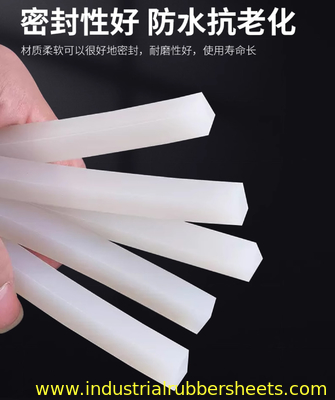 식품 등급 실리콘 스트라이프 3mm x 10mm, -60°C ~ 200°C, UL 94 V-0