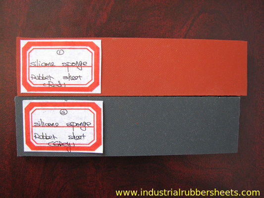 Close Cell Silicone Sponge Rubber Sheet with 3M Adhesive Backing for High Temperature Resistance