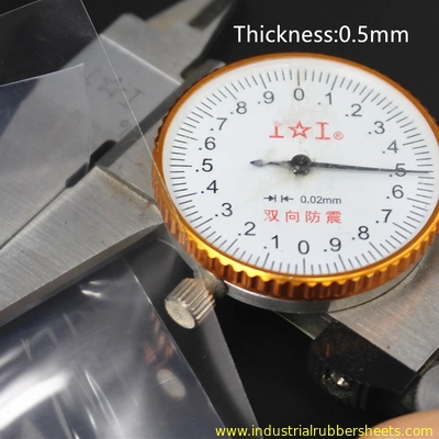0.1-0.8mm 실리콘 고무 엽 50m 롤, 7.5Mpa 팽창 강도