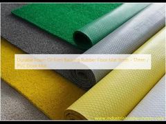 내구성이 뛰어난 폼 또는 단단한 뒷면 고무 바닥 매트 9mm - 17mm / PVC 도어 매트