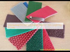 단단한 뒷면 PVC 산업용 고무 시트 12 - 15m 길이 청소 용이