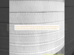 최적의 밀봉 효율성과 신뢰성을 보장하는 고온 저항을 위해 설계된 우수한 밀봉 PTFE 패킹