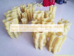 노란색 SBT 폴리유레탄 결합, SBR SBT 탄력 스파이더 결합