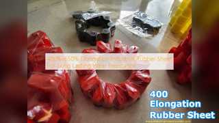 산업용 고무 시트: 400% 신장률 및 내마모성