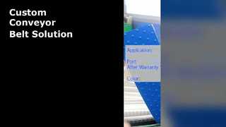 자재 취급을 위한 맞춤형 흰색 컨베이어 벨트