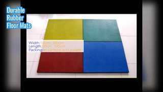 튼튼한 나뭇결 고무 바닥 매트 10-50mm 두께