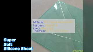 슈퍼 소프트 실리콘 고무 시트 1.2mm 클리어