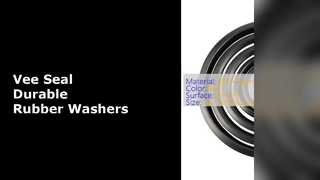 검은색 실리콘 고무 와셔 Vee 씰 풀 세트