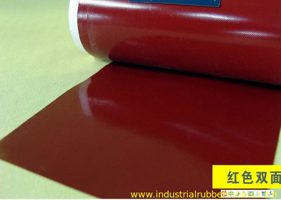 Dark Red Heat Resistant Silicone Rubber Sheet 1PLY 0.5-6.0mm Thick