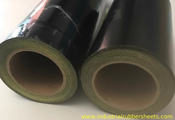 Black PTFE Coated Fiberglass Fabric with High Break Down Voltage and Non Stick Surface for Industrial Use