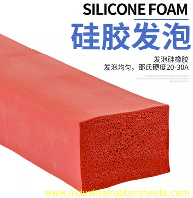 UL 94 V-0 Flame Resistant Silicone Sponge Stripe with Closed Cell Structure and High Temperature Resistance