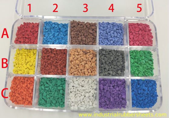 70 Shore A Hardness Colored EPDM Rubber Granules with 18% EPDM Content and UV Resistance (경영자) 에 의해 발광되는