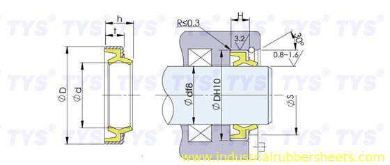 High Wear Resistance DKB Wiper Seal with Excellent Sealing Performance and Customizable Size for Hydraulic Cylinders