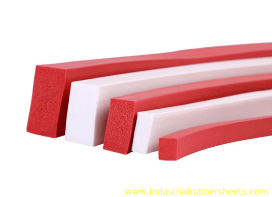 UL 94 V-0 Flame Resistant Silicone Sponge Stripe with Closed Cell Structure and High Temperature Resistance