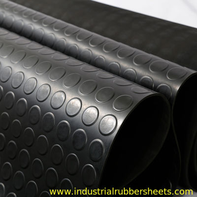 산업용 반 미끄러지기 바닥 매트 둥근 버튼 표면과 기름 저항을 위해 3mm 두께