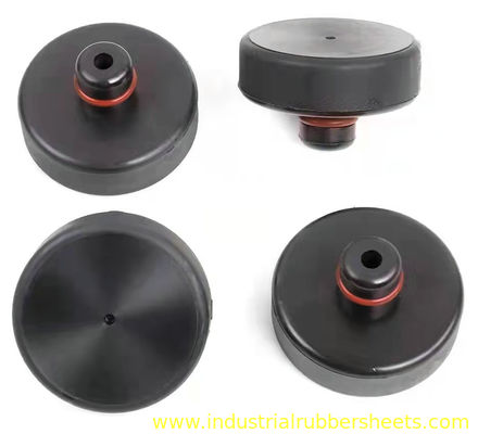 Custom OEM Black Silicone Rubber Bumper Pad for Shock Absorption Car Jack Protector